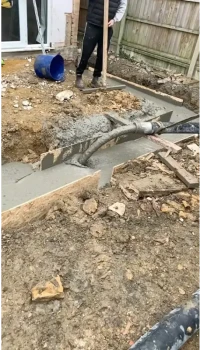 Concrete filling